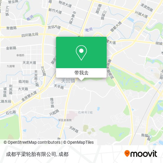 成都平梁轮胎有限公司地图