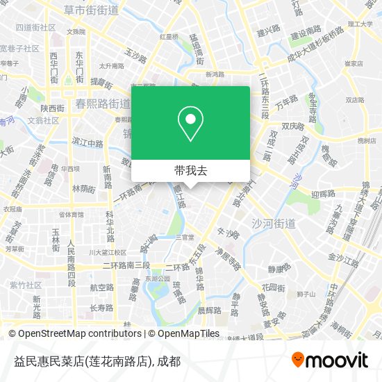 益民惠民菜店(莲花南路店)地图