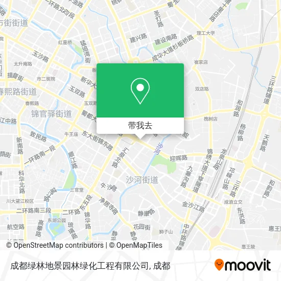 成都绿林地景园林绿化工程有限公司地图