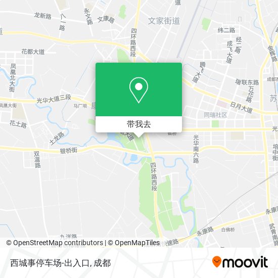 西城事停车场-出入口地图