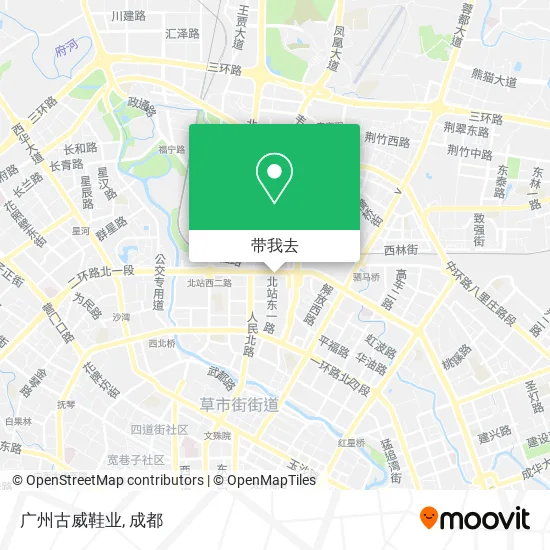 广州古威鞋业地图