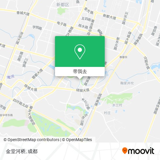 金堂河桥地图