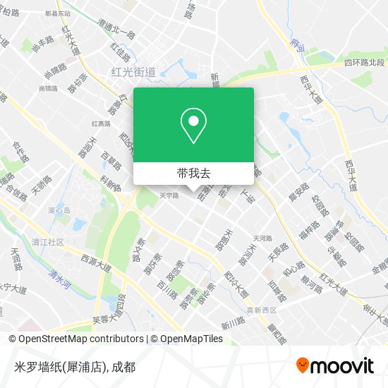 米罗墙纸(犀浦店)地图