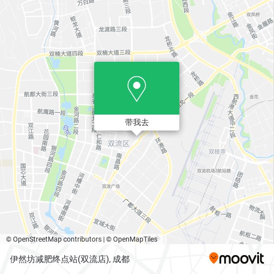 伊然坊减肥终点站(双流店)地图