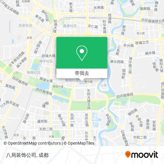 八局装饰公司地图