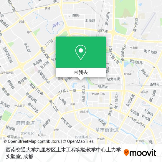 西南交通大学九里校区土木工程实验教学中心土力学实验室地图