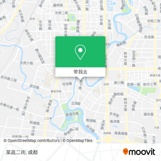 菜蔬二街地图