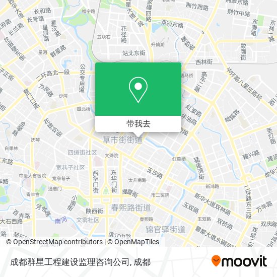 成都群星工程建设监理咨询公司地图