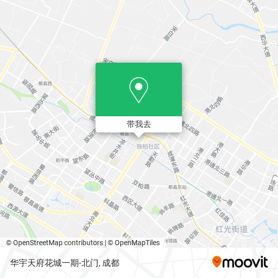 华宇天府花城一期-北门地图