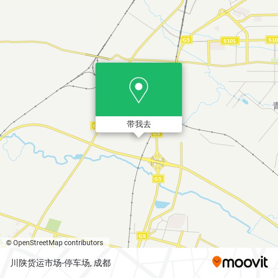 川陕货运市场-停车场地图