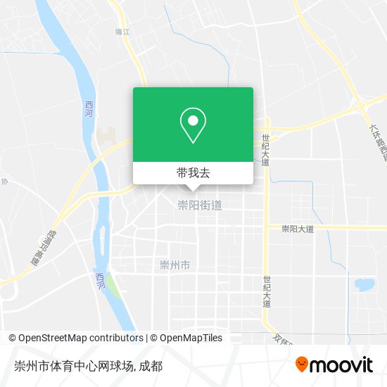崇州市体育中心网球场地图