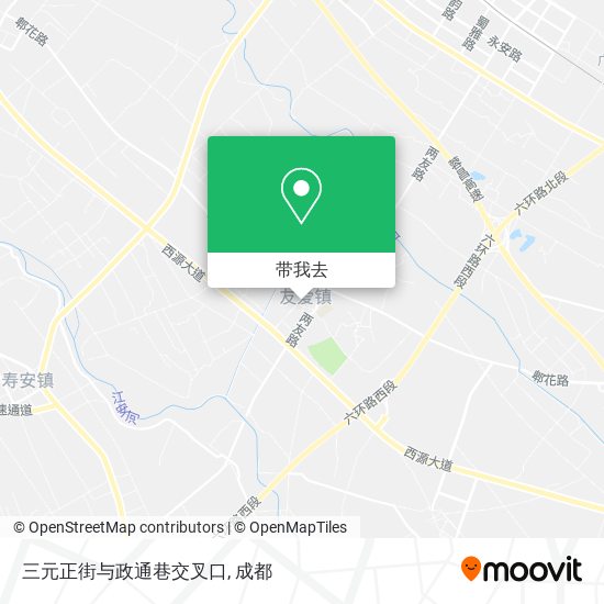 三元正街与政通巷交叉口地图