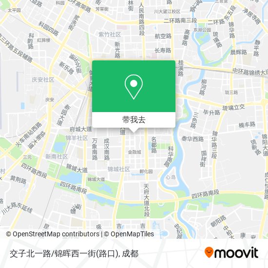 交子北一路/锦晖西一街(路口)地图