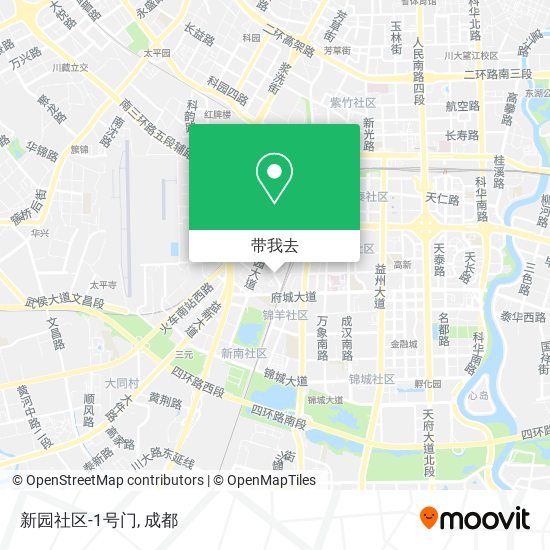 新园社区-1号门地图