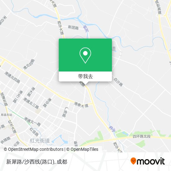 新犀路/沙西线(路口)地图
