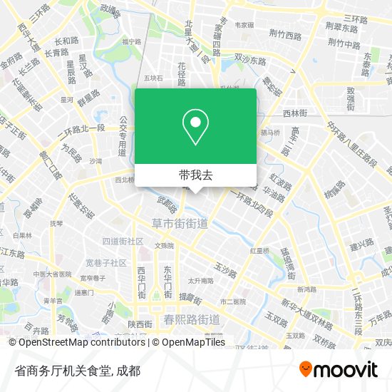 省商务厅机关食堂地图