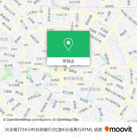 兴业银行24小时自助银行(红旗6分场离行ATM)地图