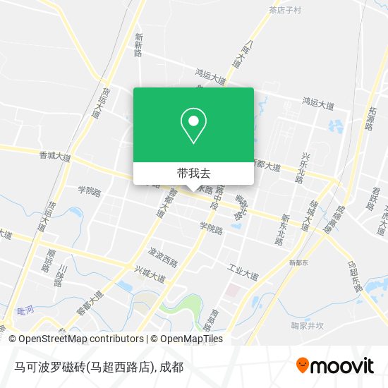 马可波罗磁砖(马超西路店)地图