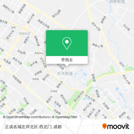 正成名城左岸北区-西北门地图