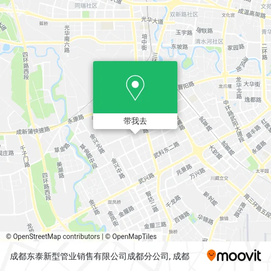 成都东泰新型管业销售有限公司成都分公司地图