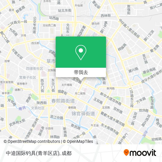 中逵国际钓具(青羊区店)地图