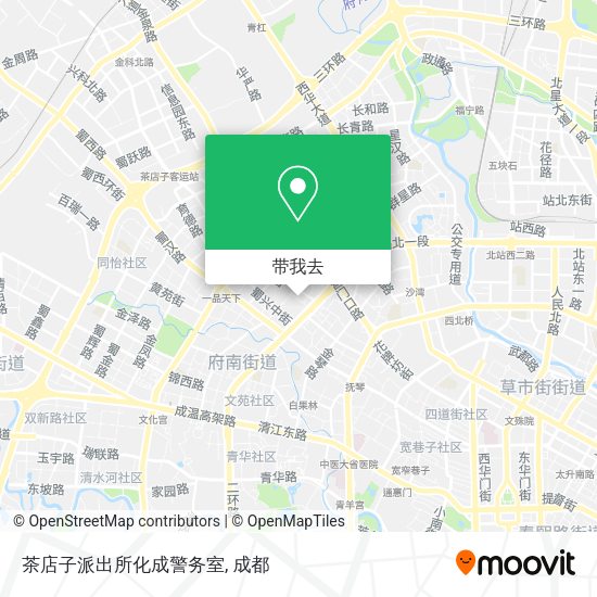 茶店子派出所化成警务室地图