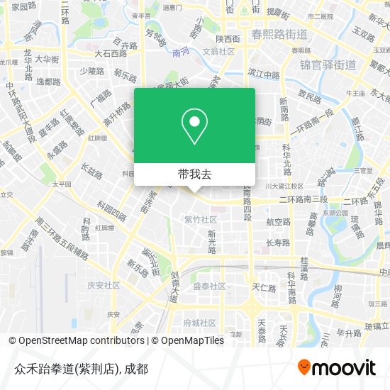 众禾跆拳道(紫荆店)地图