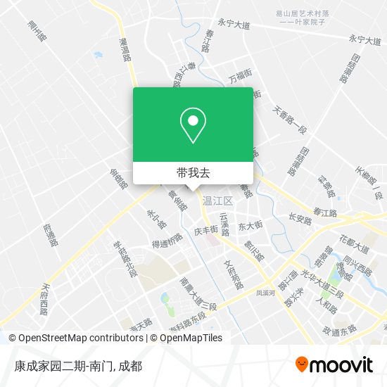 康成家园二期-南门地图