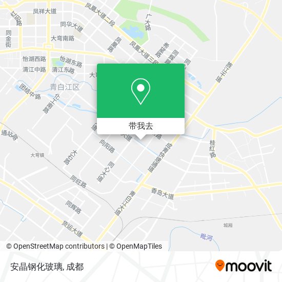 安晶钢化玻璃地图