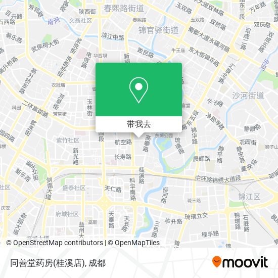 同善堂药房(桂溪店)地图