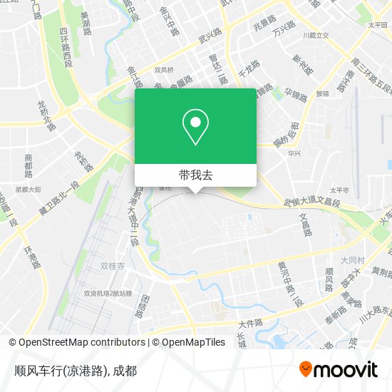 顺风车行(凉港路)地图