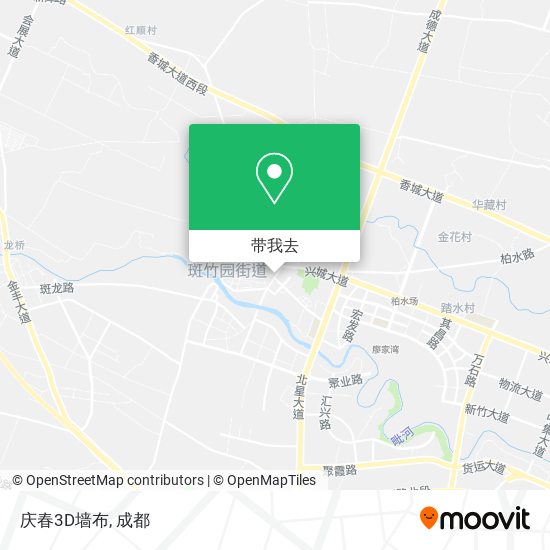 庆春3D墙布地图
