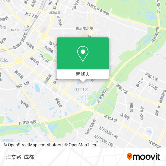 海棠路地图
