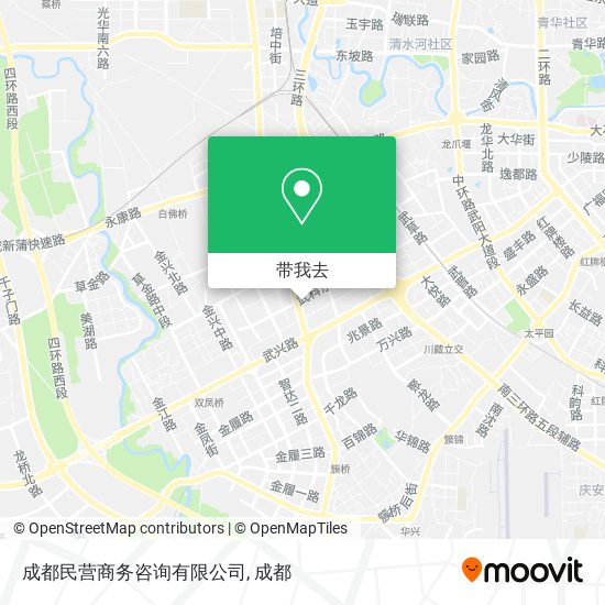成都民营商务咨询有限公司地图