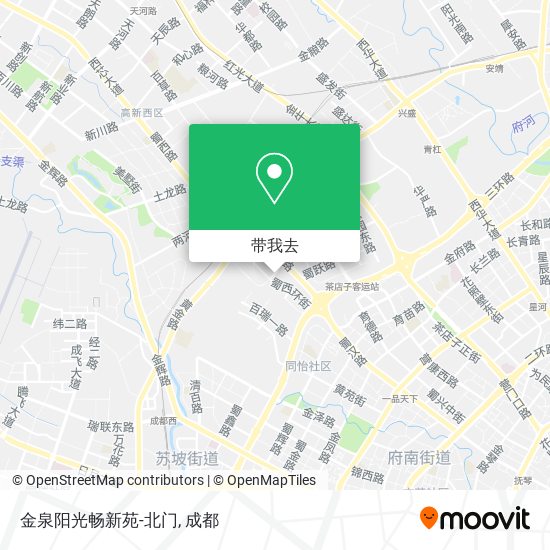 金泉阳光畅新苑-北门地图