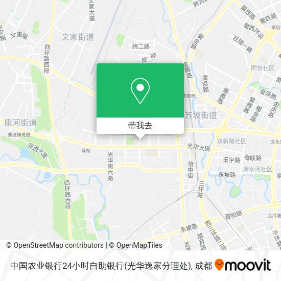 中国农业银行24小时自助银行(光华逸家分理处)地图