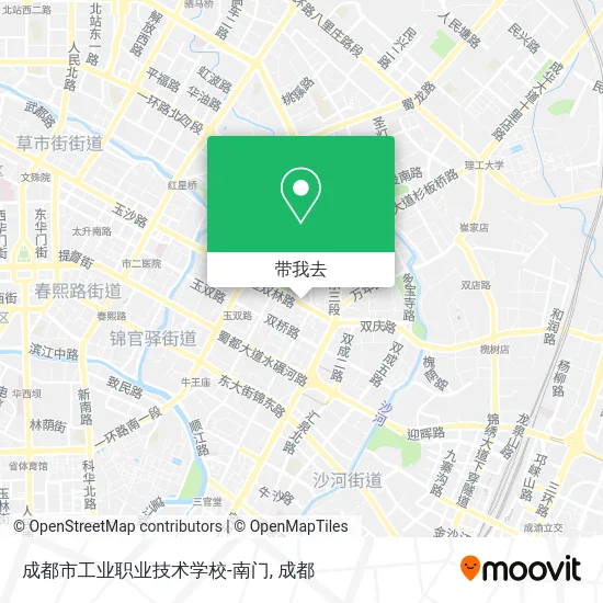 成都市工业职业技术学校-南门地图