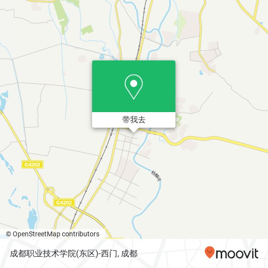 成都职业技术学院(东区)-西门地图