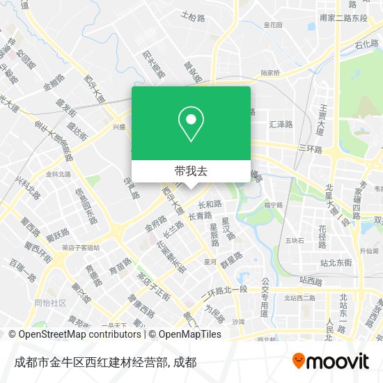 成都市金牛区西红建材经营部地图