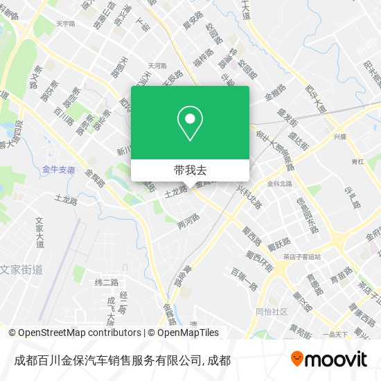 成都百川金保汽车销售服务有限公司地图