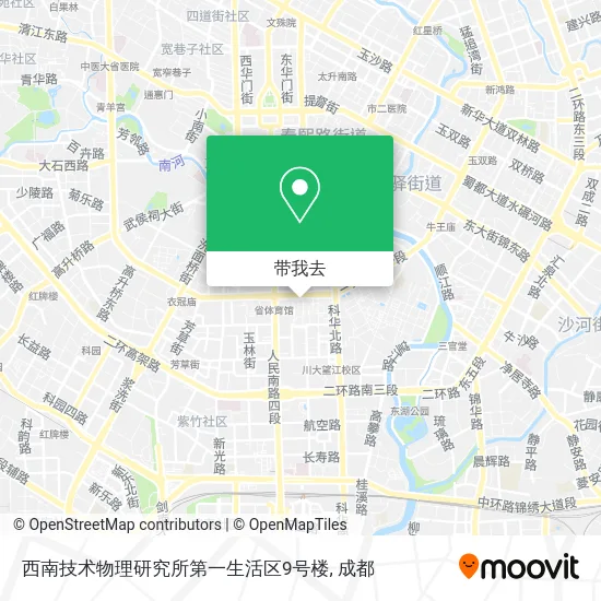 西南技术物理研究所第一生活区9号楼地图