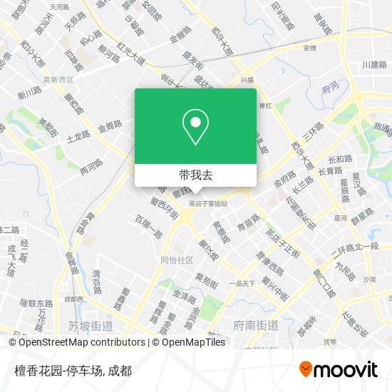 檀香花园-停车场地图