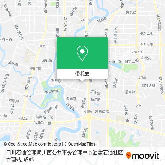 四川石油管理局川西公共事务管理中心油建石油社区管理站地图