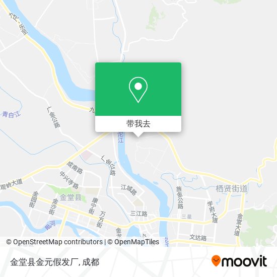 金堂县金元假发厂地图