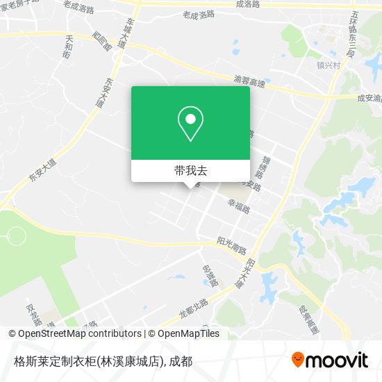 格斯莱定制衣柜(林溪康城店)地图