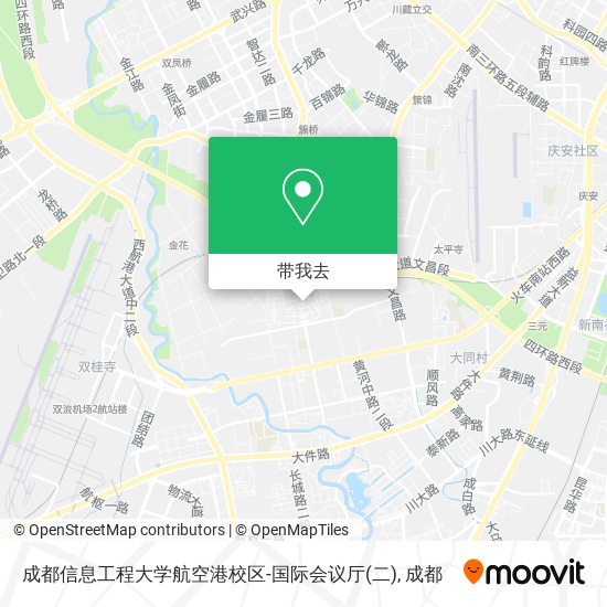 成都信息工程大学航空港校区-国际会议厅(二)地图