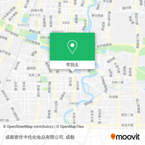 成都密丝卡伦化妆品有限公司地图