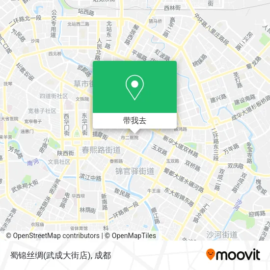 蜀锦丝绸(武成大街店)地图