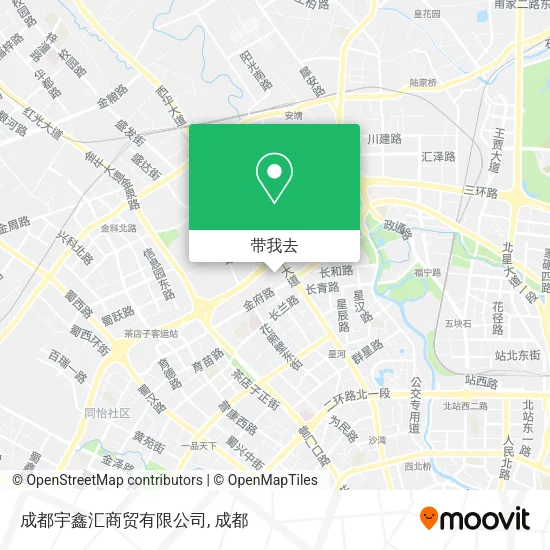 成都宇鑫汇商贸有限公司地图