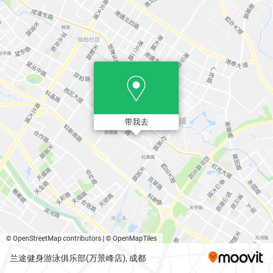 兰途健身游泳俱乐部(万景峰店)地图